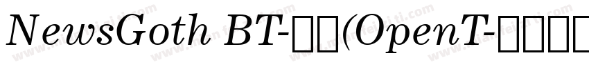 NewsGoth BT-常规(OpenT字体转换